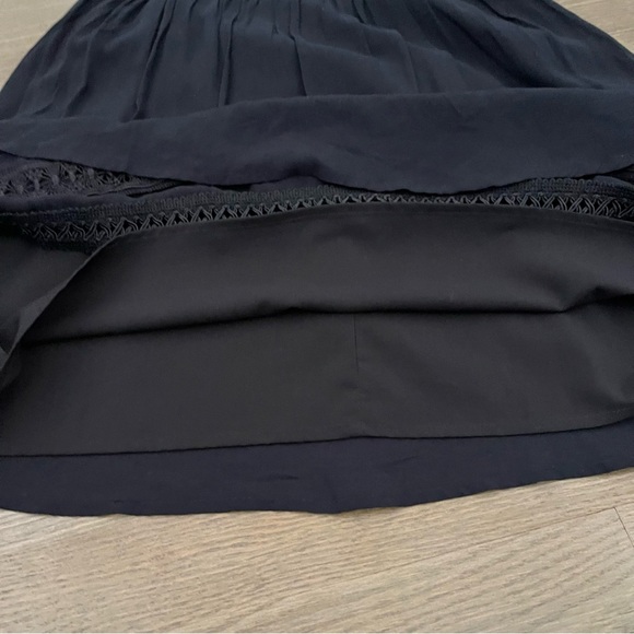 Sam Edelman Crochet Dress Eyelet Cut Out Black Mini Dress Size 2 - Picture 8 of 10